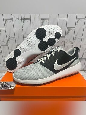 New Nike Roshe G Golf Shoes Black Grey White PGA Tour Mens 12.5